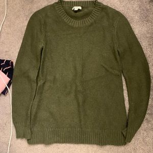 J Crew green knit sweater